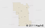 Shaded Relief 3D Map of Division No.  8, single color outside