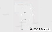 Silver Style 3D Map of Division No.  8, single color outside
