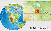 Physical Location Map of Division No.  8