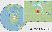 Savanna Style Location Map of Division No.  8