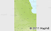 Physical Map of Division No.  8