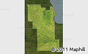 Satellite Map of Division No.  8, darken