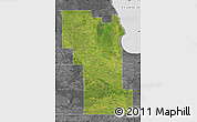 Satellite Map of Division No.  8, desaturated