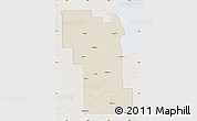 Shaded Relief Map of Division No.  8, lighten