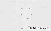 Silver Style Map of Division No.  8, single color outside