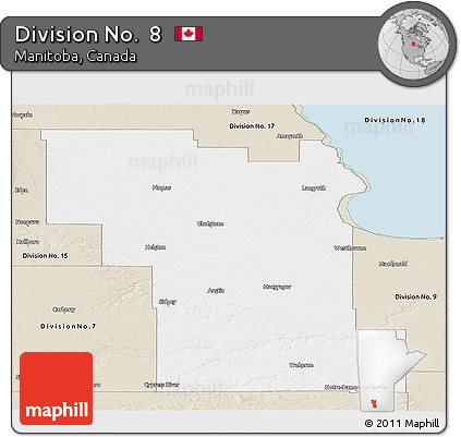 Classic Style Panoramic Map of Division No.  8