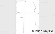 Blank Simple Map of Division No.  8, cropped outside, no labels