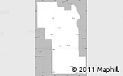 Gray Simple Map of Division No.  8