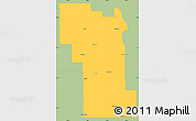 Savanna Style Simple Map of Division No.  8, single color outside