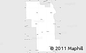 Silver Style Simple Map of Division No.  8