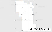 Silver Style Simple Map of Division No.  8, single color outside