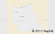 Classic Style 3D Map of Division No.  9, single color outside