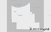 Gray 3D Map of Division No.  9, single color outside