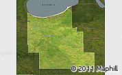 Satellite 3D Map of Division No.  9, darken