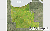 Satellite 3D Map of Division No.  9, semi-desaturated