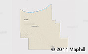 Shaded Relief 3D Map of Division No.  9, cropped outside