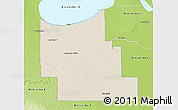 Shaded Relief 3D Map of Division No.  9, physical outside