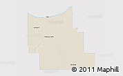 Shaded Relief 3D Map of Division No.  9, single color outside