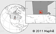 Blank Location Map of Division No.  9, highlighted country, highlighted parent region