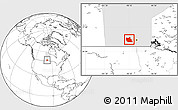 Blank Location Map of Division No.  9, highlighted parent region