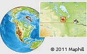 Physical Location Map of Division No.  9