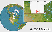 Satellite Location Map of Division No.  9, highlighted parent region