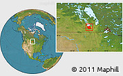 Satellite Location Map of Division No.  9