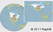 Savanna Style Location Map of Division No.  9, highlighted country, highlighted parent region, within the entire country, hill shading