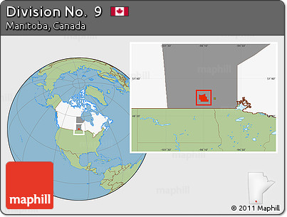 Savanna Style Location Map of Division No.  9, highlighted country, highlighted parent region
