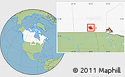 Savanna Style Location Map of Division No.  9, highlighted country