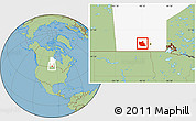 Savanna Style Location Map of Division No.  9, highlighted parent region