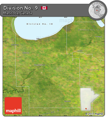 Satellite Map of Division No.  9