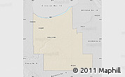 Shaded Relief Map of Division No.  9, desaturated