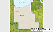 Shaded Relief Map of Division No.  9, satellite outside