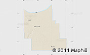 Shaded Relief Map of Division No.  9, single color outside