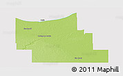 Physical Panoramic Map of Division No.  9, cropped outside