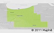 Physical Panoramic Map of Division No.  9, lighten, desaturated