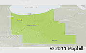 Physical Panoramic Map of Division No.  9, lighten, semi-desaturated