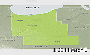 Physical Panoramic Map of Division No.  9, semi-desaturated