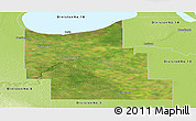 Satellite Panoramic Map of Division No.  9, physical outside