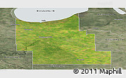 Satellite Panoramic Map of Division No.  9, semi-desaturated