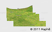 Satellite Panoramic Map of Division No.  9, single color outside