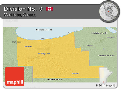 Savanna Style Panoramic Map of Division No.  9