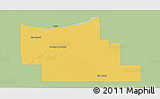 Savanna Style Panoramic Map of Division No.  9, single color outside