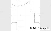 Blank Simple Map of Division No.  9, cropped outside, no labels