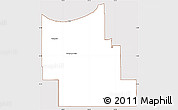 Classic Style Simple Map of Division No.  9, cropped outside