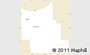 Classic Style Simple Map of Division No.  9, single color outside