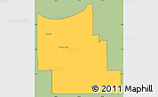 Savanna Style Simple Map of Division No.  9, cropped outside