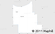 Silver Style Simple Map of Division No.  9, single color outside