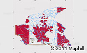 Flag Map of Canada, flag centered